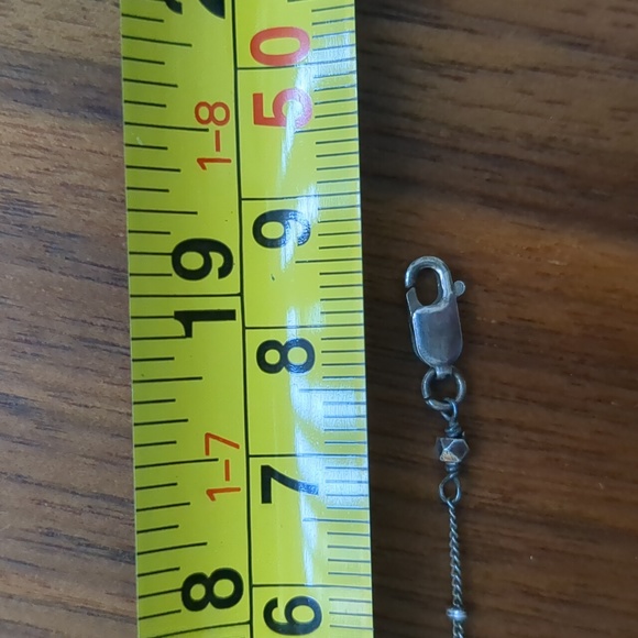 Pendant Necklace - Large Dark Green Stone - Picture 9 of 14